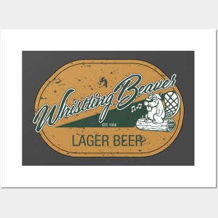 Whistling Beaver Lager Beer Posters and Art
